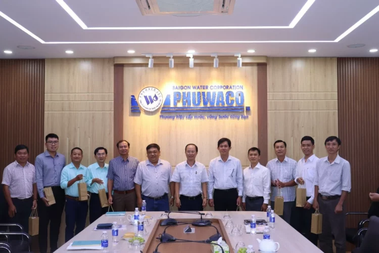Buổi gặp mặt trao đổi kinh nghiệm trong công tác đọc số giữa Công ty Cấp Nước Phú Hòa Tân và Công ty CP Điện Nước An Giang