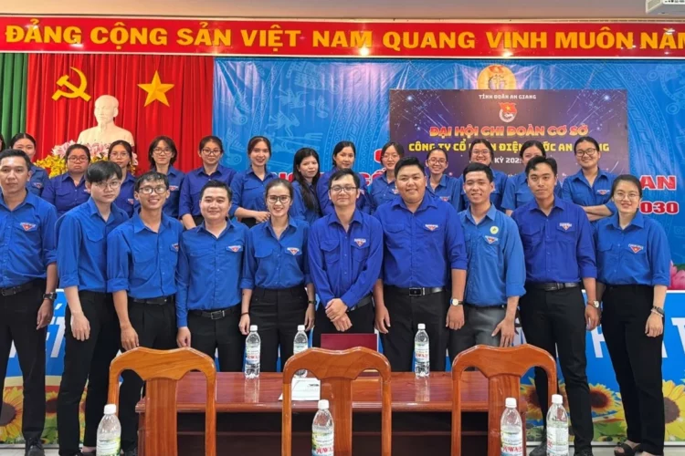 Đại hội Chi đoàn cơ sở Công ty Cổ phần Điện Nước An Giang nhiệm kỳ 2025 – 2027 thành công tốt đẹp