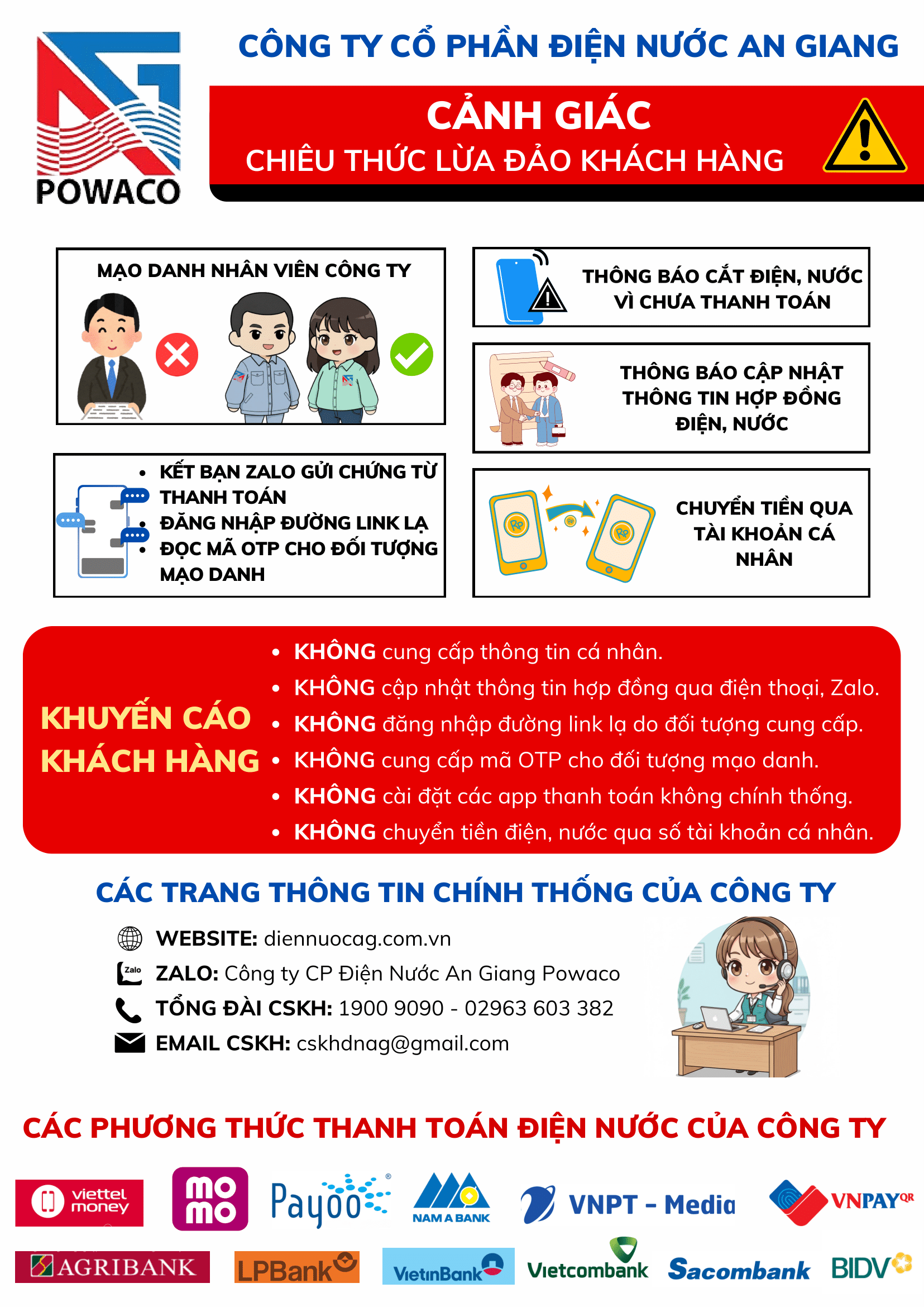 Cảnh giác chiêu thức lừa đảo khách hàng